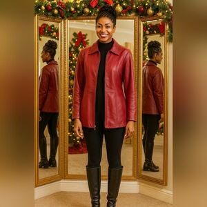 Y2K Vintage Large Retro Moto Soft Leather Removable Thermolite Liner Jacket